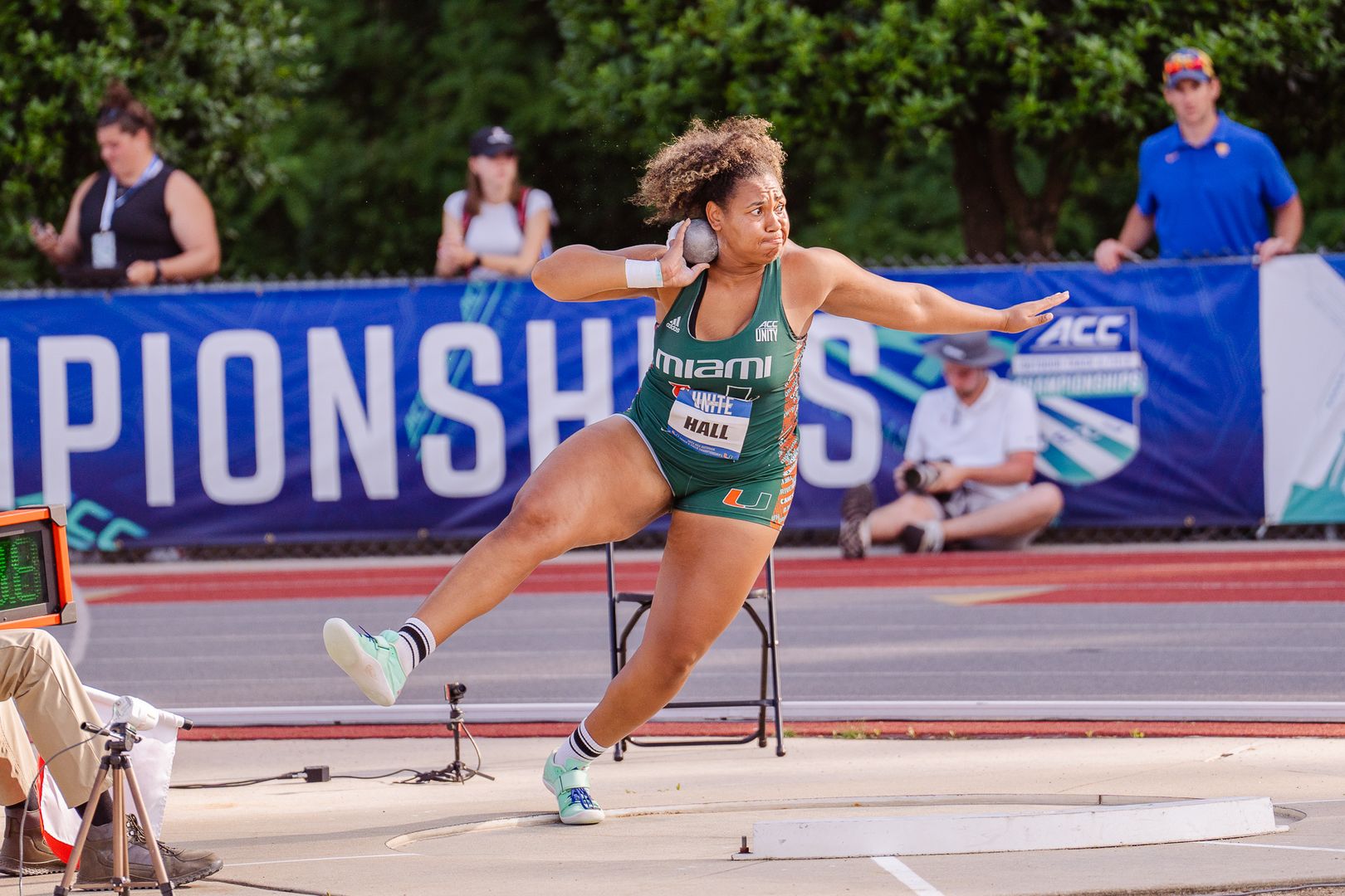 Hall Claims ACC Championship in Shot Put, Hurricanes Complete Day Two of ACC Championships