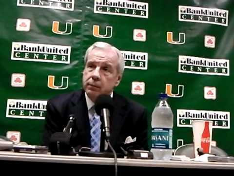 1/26/11 - North Carolina Head Coach Roy Williams