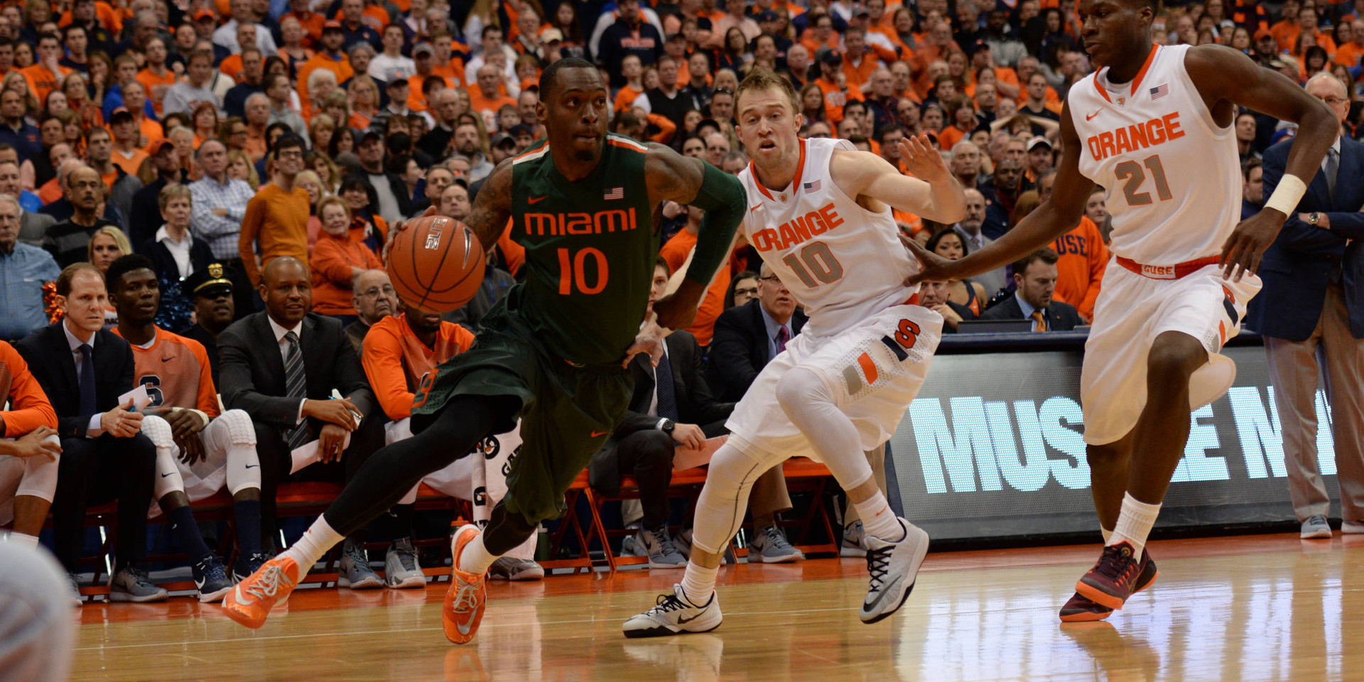 @CanesHoops Beats Syracuse, 66-62