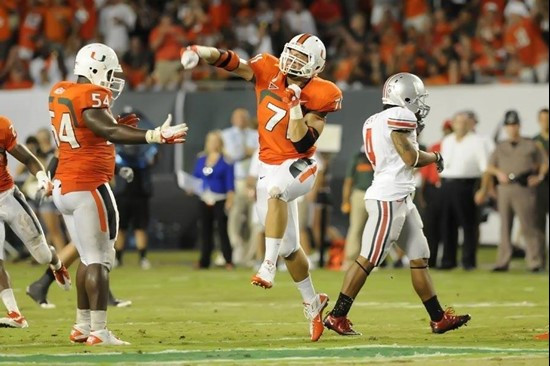 2011 Miami Hurricanes Football vs Ohio State Anthony Chickillo
