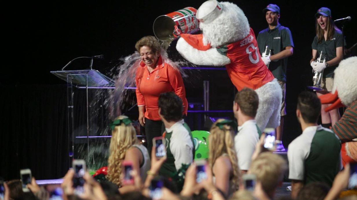 Donna E. Shalala Accepts Ice Bucket Challenge