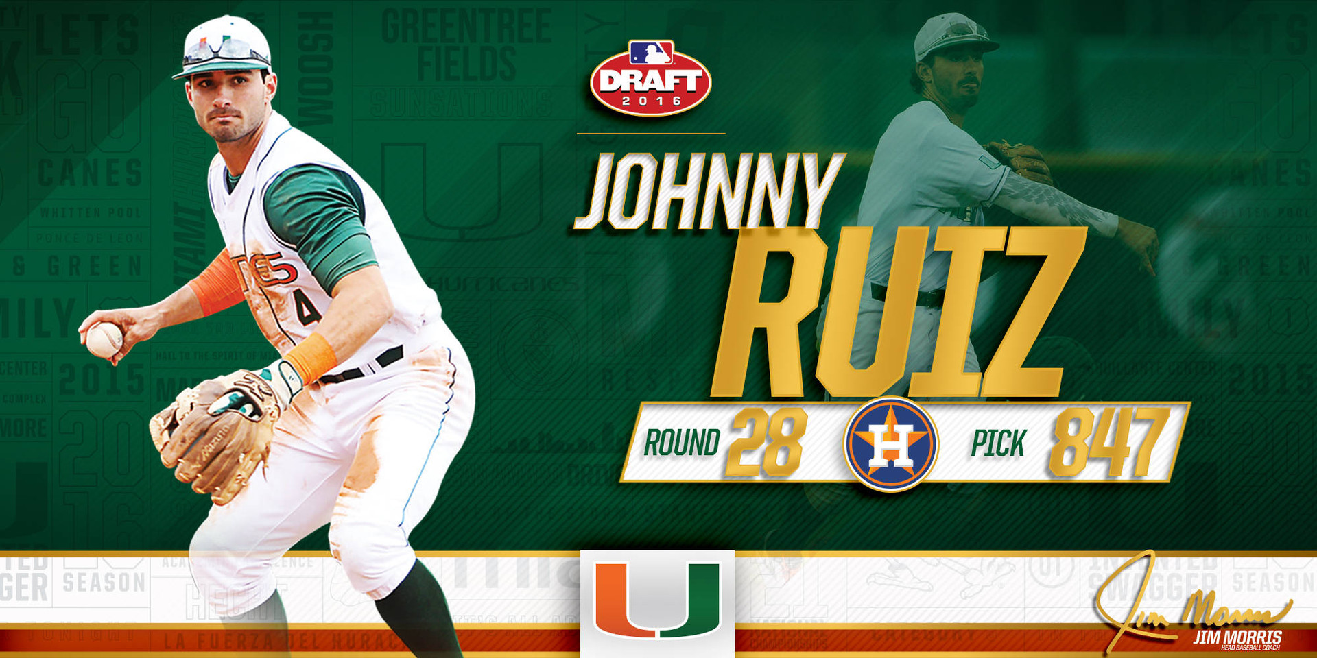 Ruiz Selected by Astros in 28th Round of MLB Draft