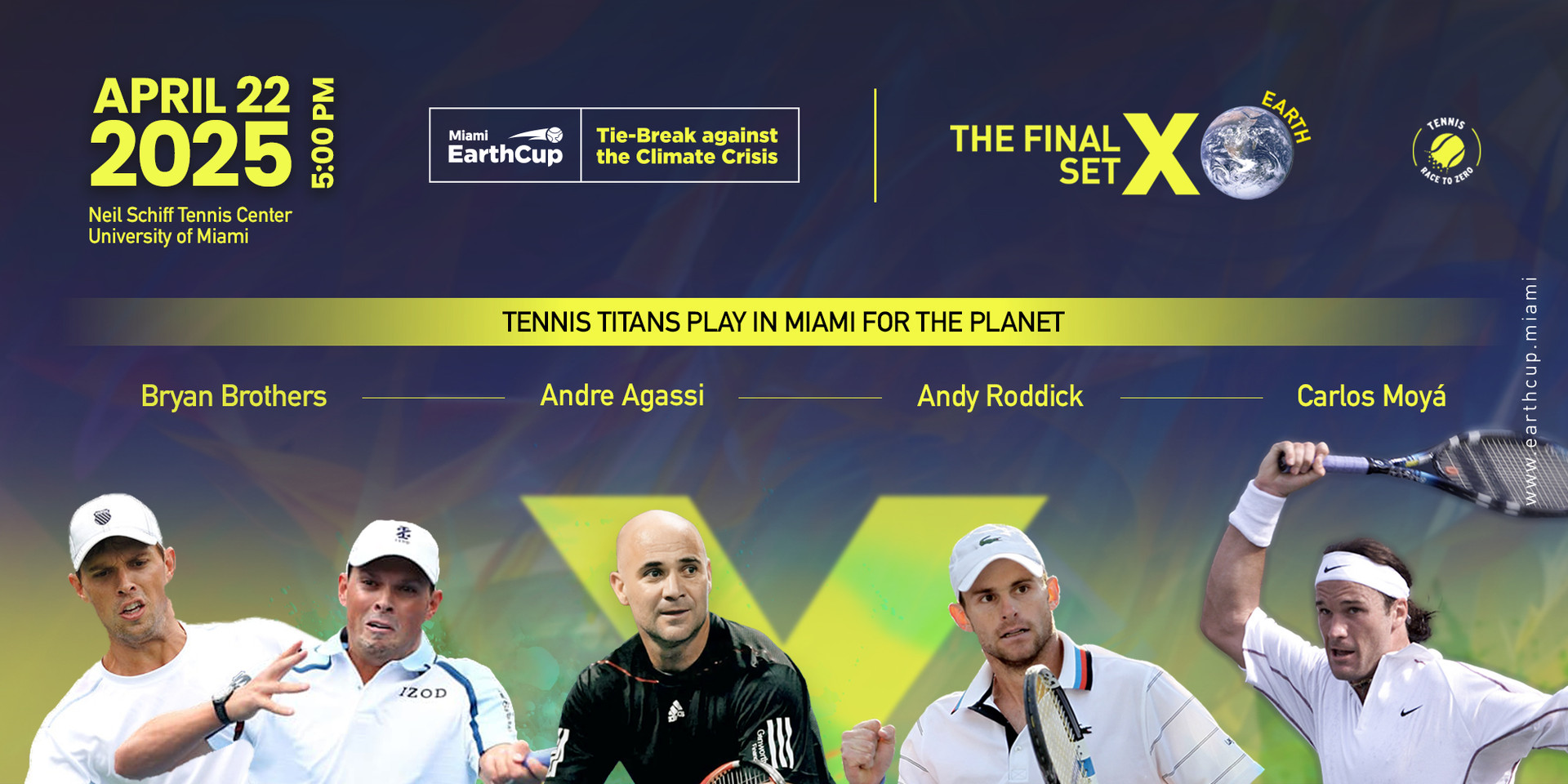 University of Miami to Host Tennis Legends at Miami Earth Cup University of Miami to Host Tennis Legends at Miami Earth Cup
