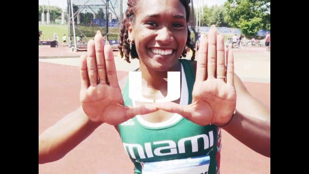 Canes Track | Michelle Atherley ACC Heptathlon Champ | 5.10.19