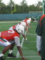 Miami Football Opens Camp in Preparation for 2010 Season