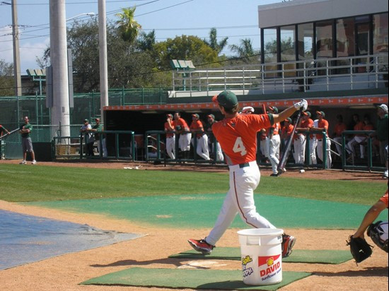 Herrmann hitting one of his four home runs during the Derby