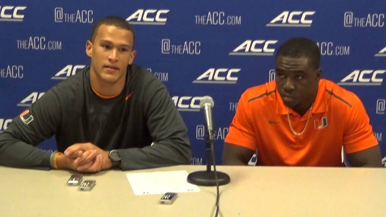 Brad Kaaya & Jermaine Grace - Virginia Tech Postgame (Oct. 23)