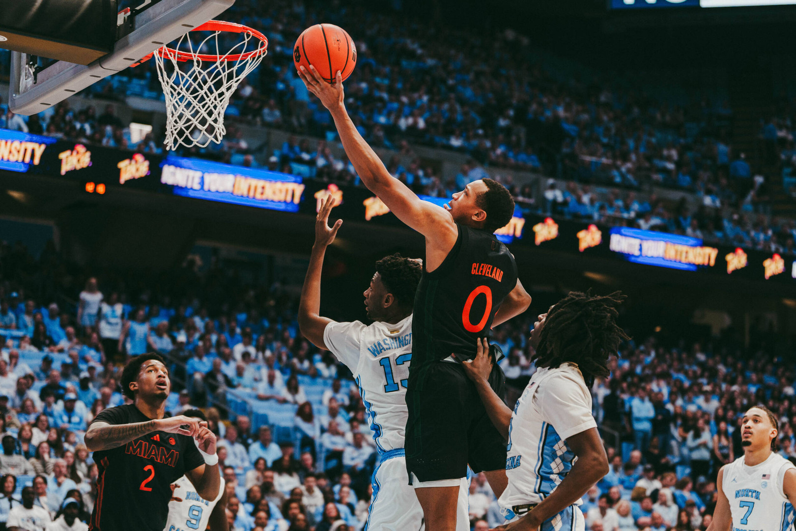 Miami Falls at North Carolina, 92-73