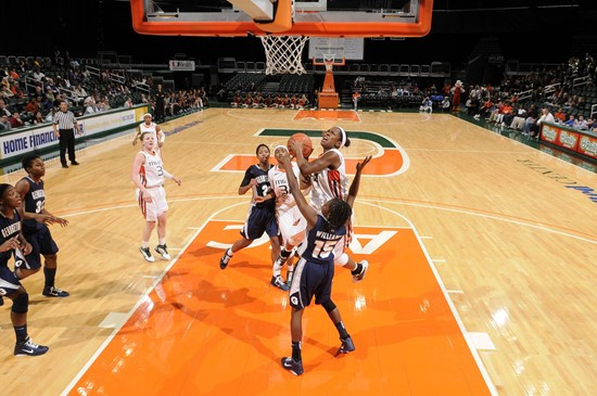 2011 Miami Hurricanes Women's Basketball vs Georgetown - Sylvia Bullock