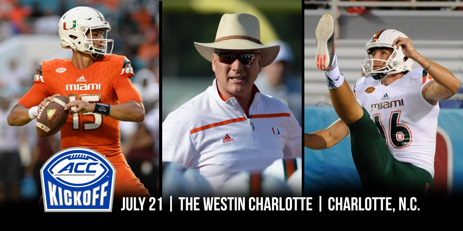 Richt, Kaaya and Vogel Head to #ACCKickoff