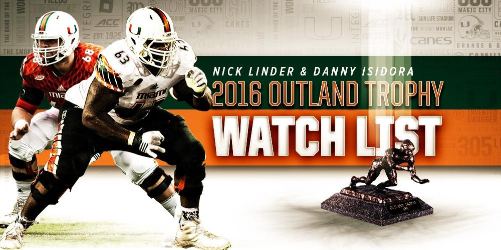 Linder and Isidora Earn Outland Trophy Preseason Recognition