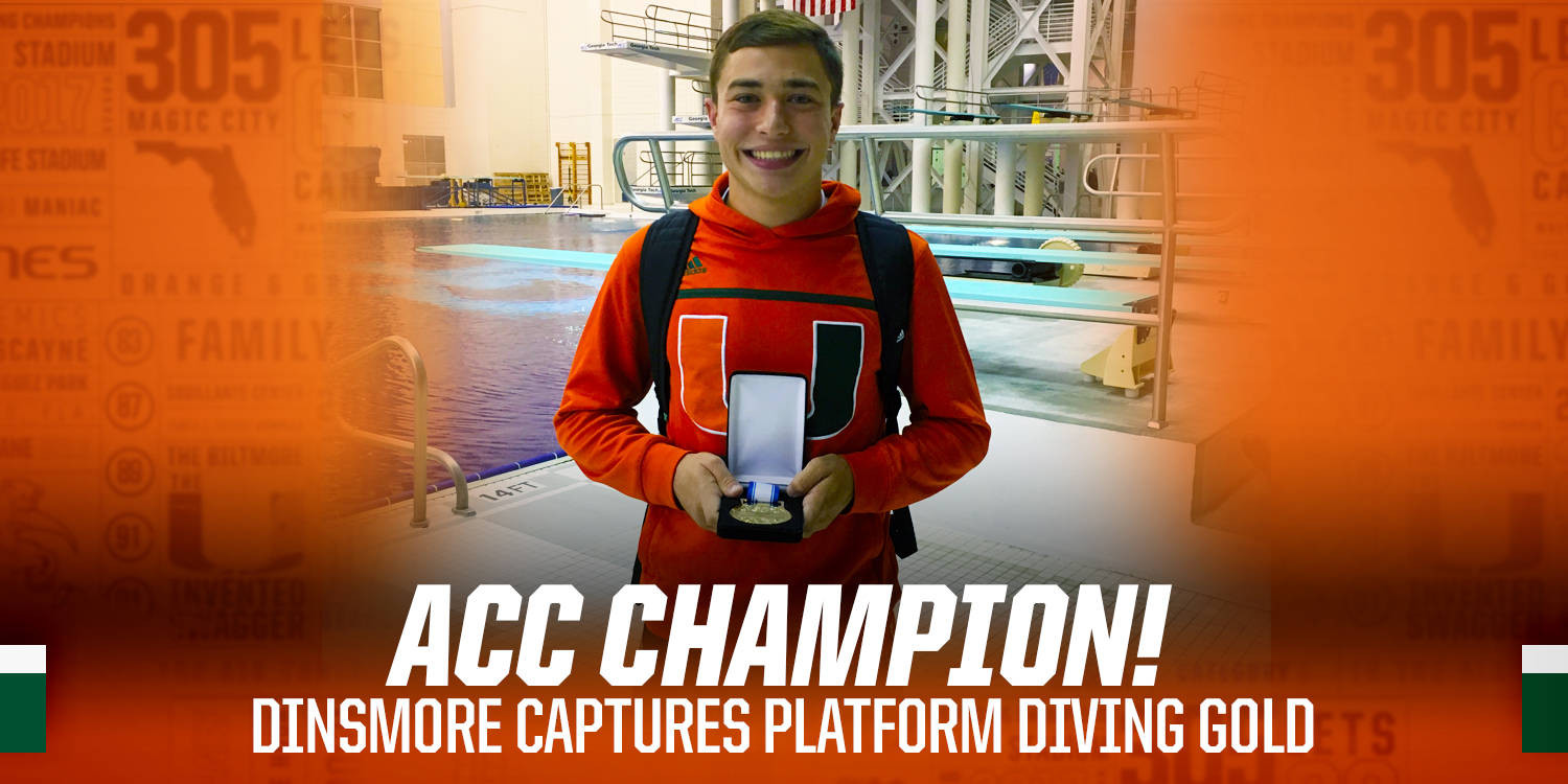 Dinsmore Dominates, Wins ACC Platform Gold Medal