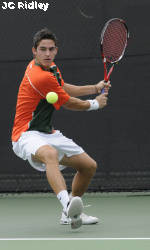 No. 31 Men's Tennis Downs Stetson, 6-1