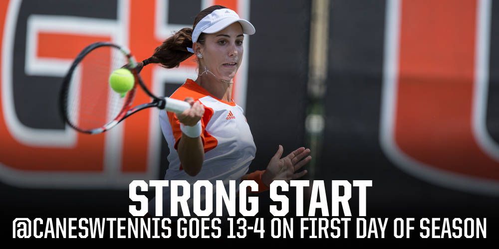 @CanesWTennis Begins 2016 Season in Style