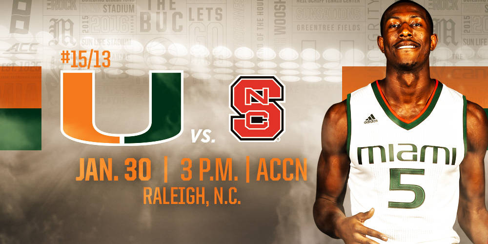 Game Day: #15/13 Miami at NC State