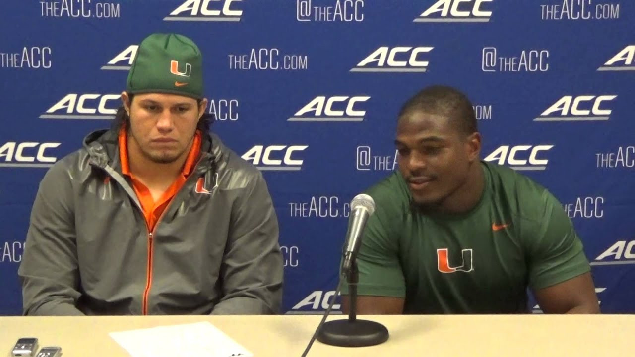 Anthony Chickillo & Denzel Perryman - Virginia Tech Postgame (Oct. 23)