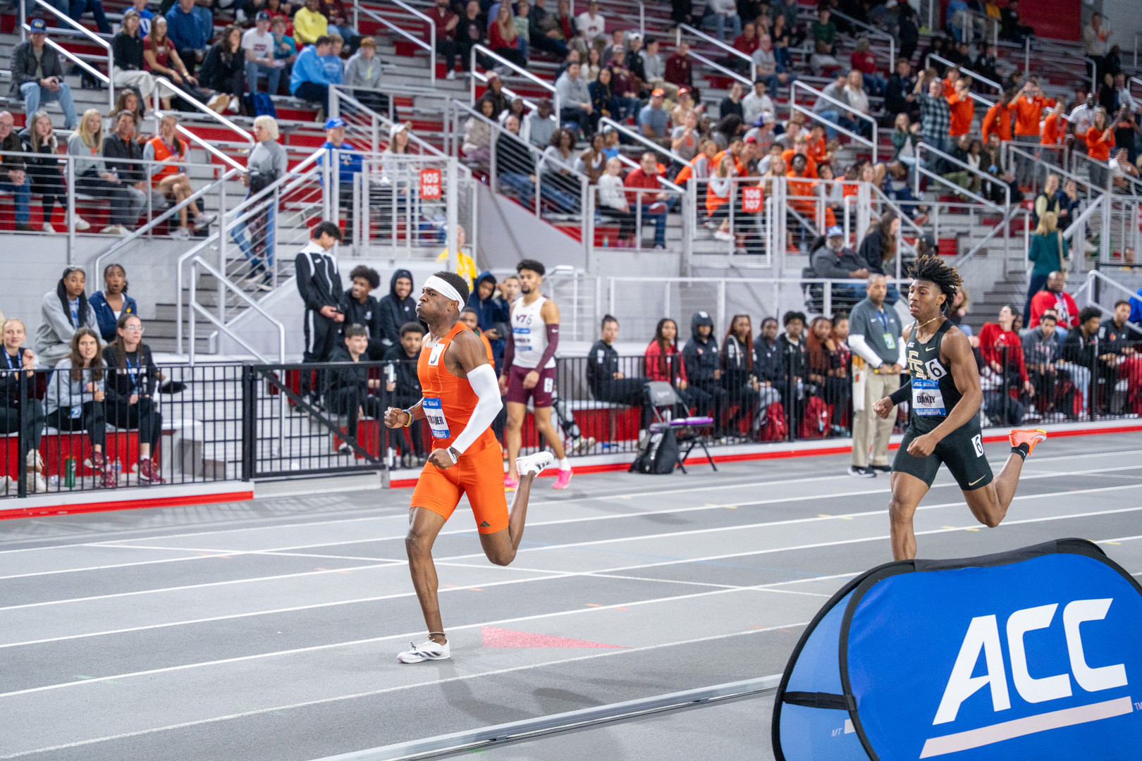 Strader Shatters School Record in 400m at ACC Indoor Championships