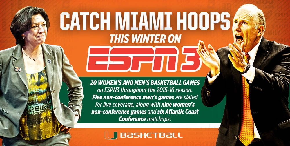 Catch Miami Hoops on ESPN3 This Winter