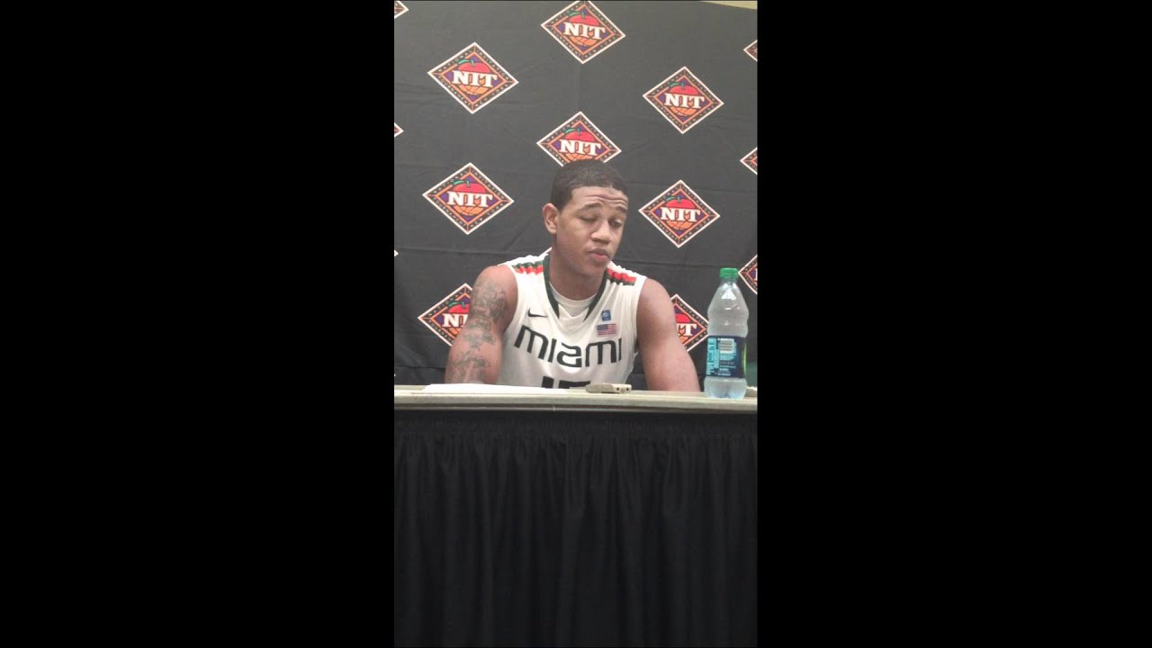 March 19 Miami v Minnesota Post-Game Press Conference: Rion Brown