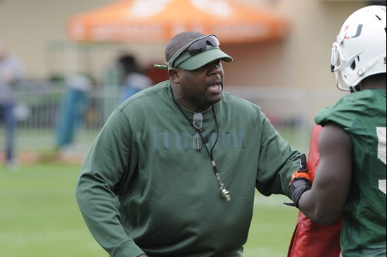 Defensive line coach Jethro Franklin