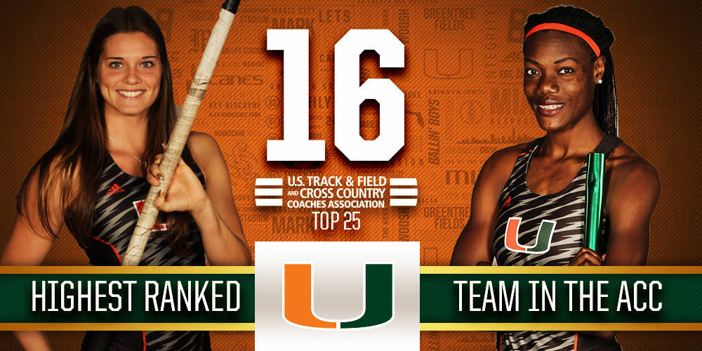 @CanesTrack Ranked No. 16 to Lead ACC