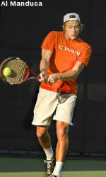 No. 28 Miami Men's Tennis on the Road for Two Key ACC Matchups