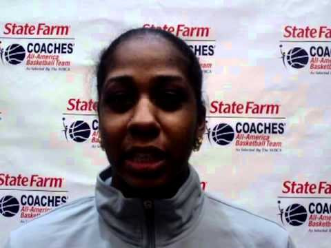 Shenise Johson speaks about Katie Meier AP Coach of the Year