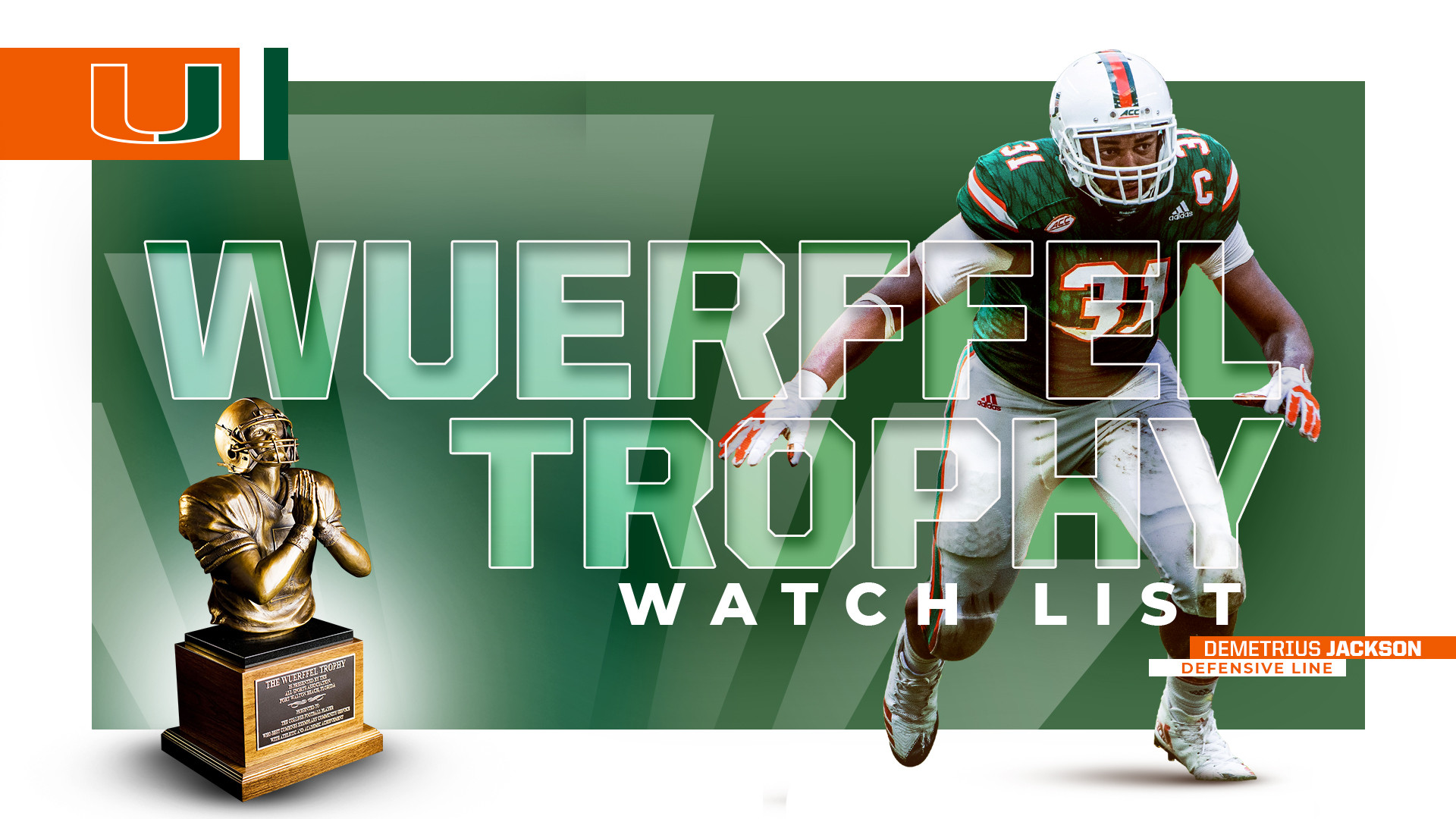 Jackson Named to Wuerffel Trophy Watch List