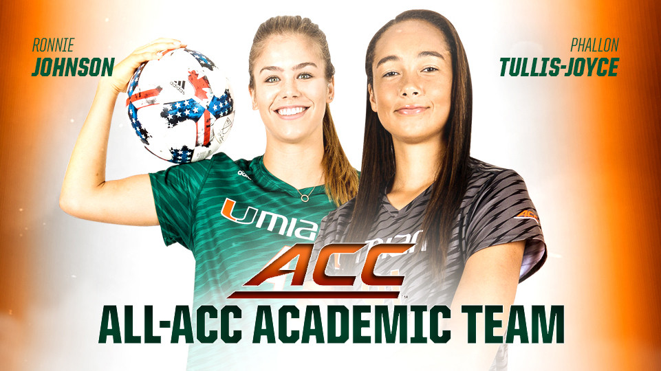 Johnson, Tullis-Joyce Earn All-ACC Academic Honors