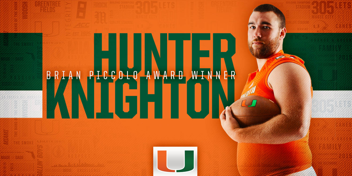 Knighton Named Brian Piccolo Award Recipient