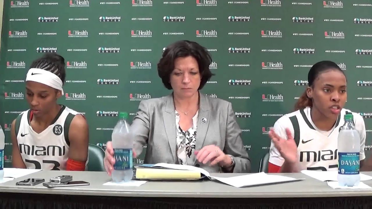 Coach Katie Meier, Surayi McGuire, and Adrienne Motley - Postgame Versus Wisconsin (Dec. 4)