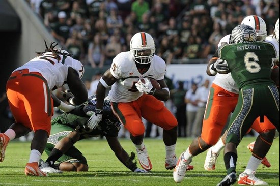 Lamar Miller - 2011 Miami Hurricanes Football vs USF - by J.C. Ridley