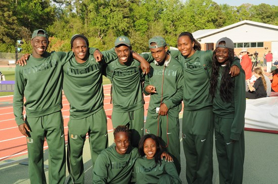 Miami Jumpers at 2013 ACC Outdoor Championships