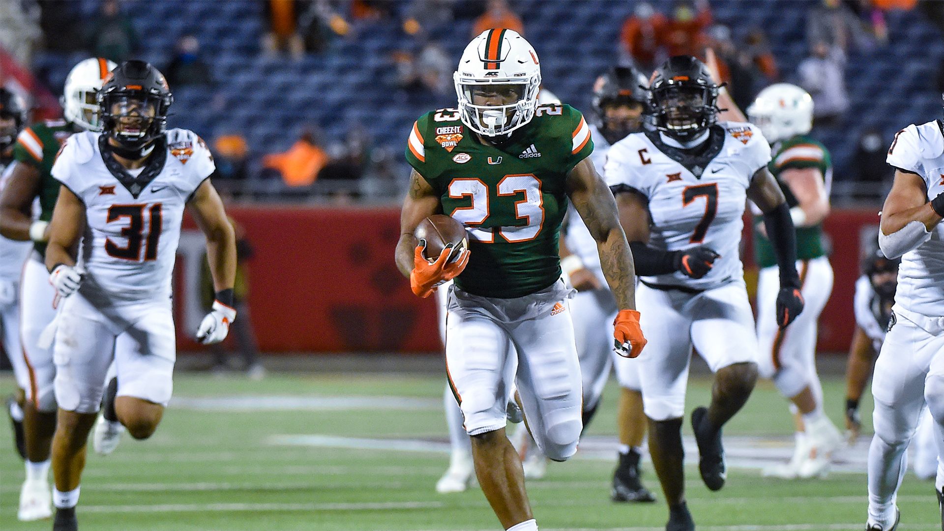Canes Comeback Falls Short in Cheez-It Bowl