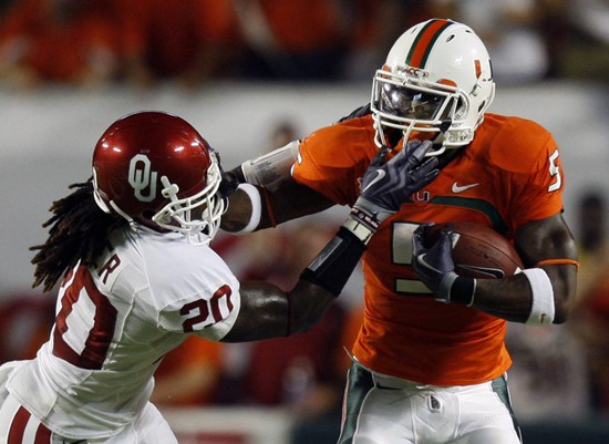 No. 17 Miami vs. No. 8 Oklahoma (Oct. 3, 2009)