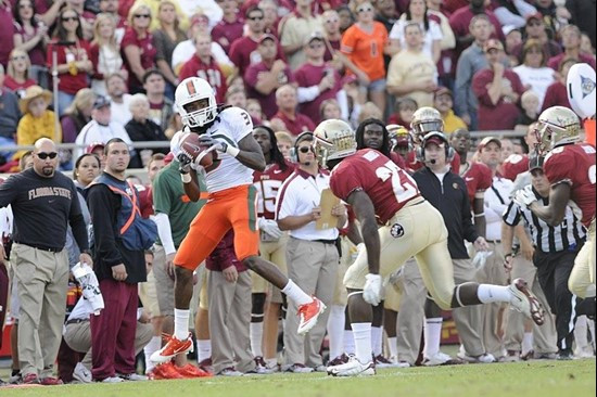 travis Benjamin -- 2011 Miami Hurricanes Football @ Florida State by J.C. CaneShooter Ridley
