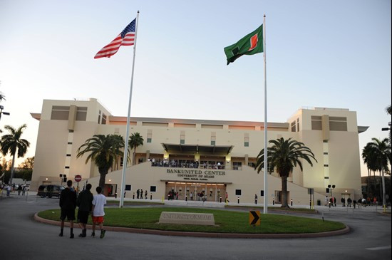 The University of Miami Hurricanes played the Boston College Eagles at the BankUnited Center on January 15, 2011.  Photo by Steven Murphy/SPN