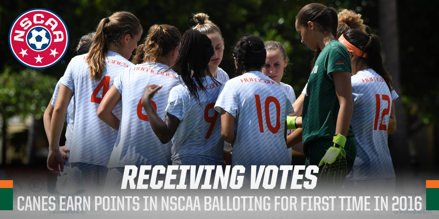 @CanesFutbol Receiving Votes in NSCAA Poll