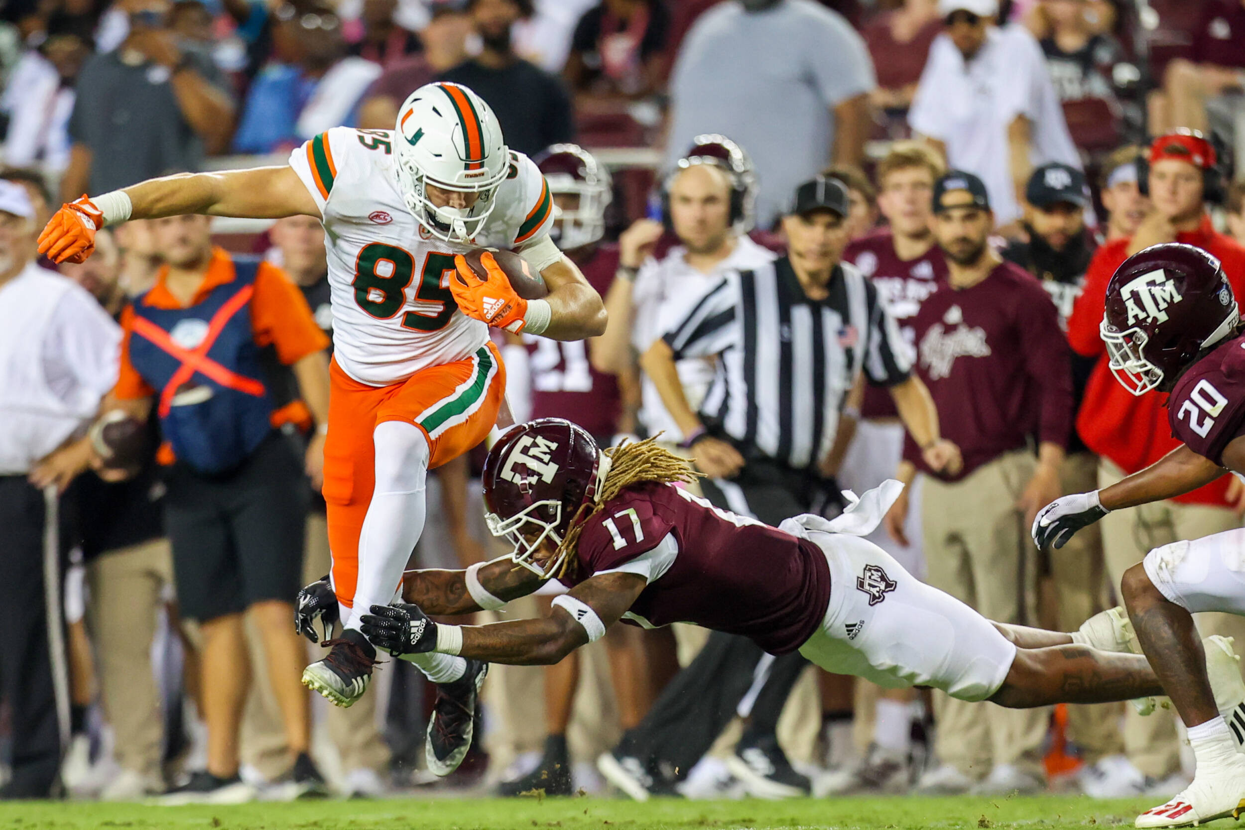 Aggies Hold Off Canes in College Station University of Miami Athletics