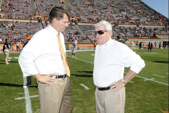 Al Golden & Frank Beamer - 2011 Miami Hurricanes Football @ Virginia Tech