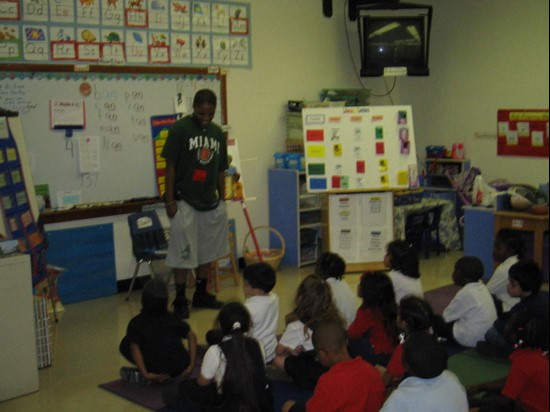 Student Athlete Advisory Committee Visit to Tucker Elementary