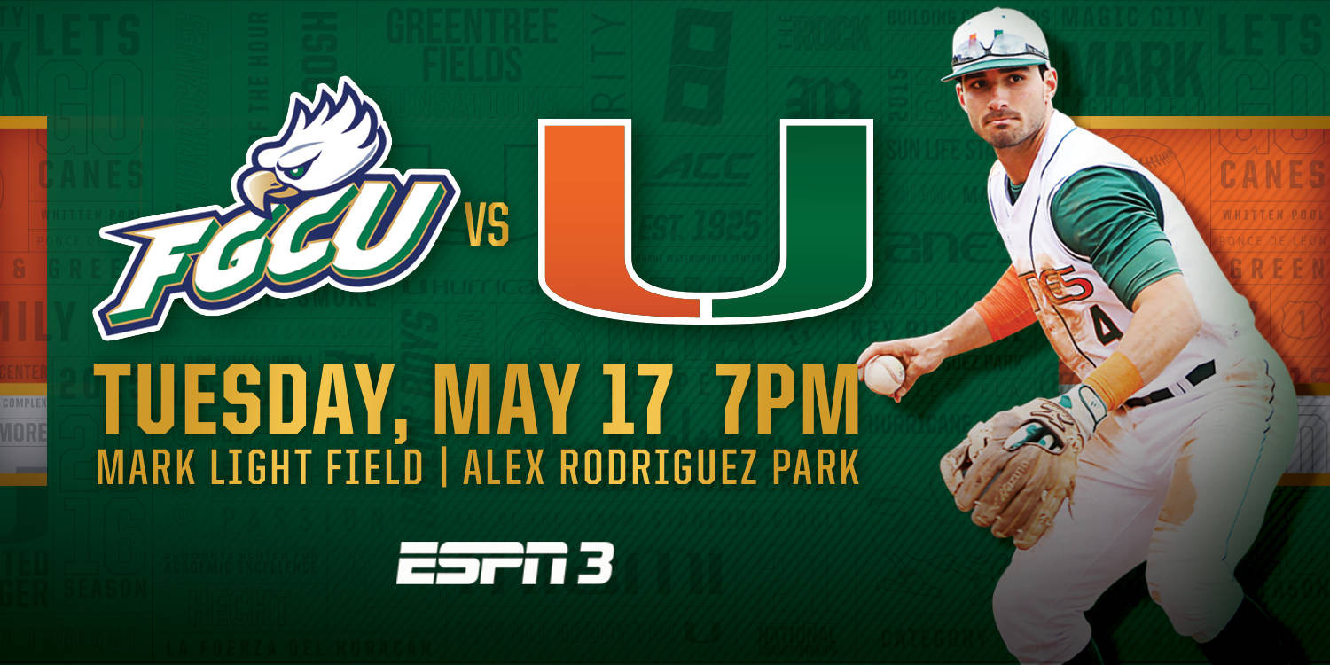 No. 4 Miami Hosts FGCU in Home Finale Wednesday