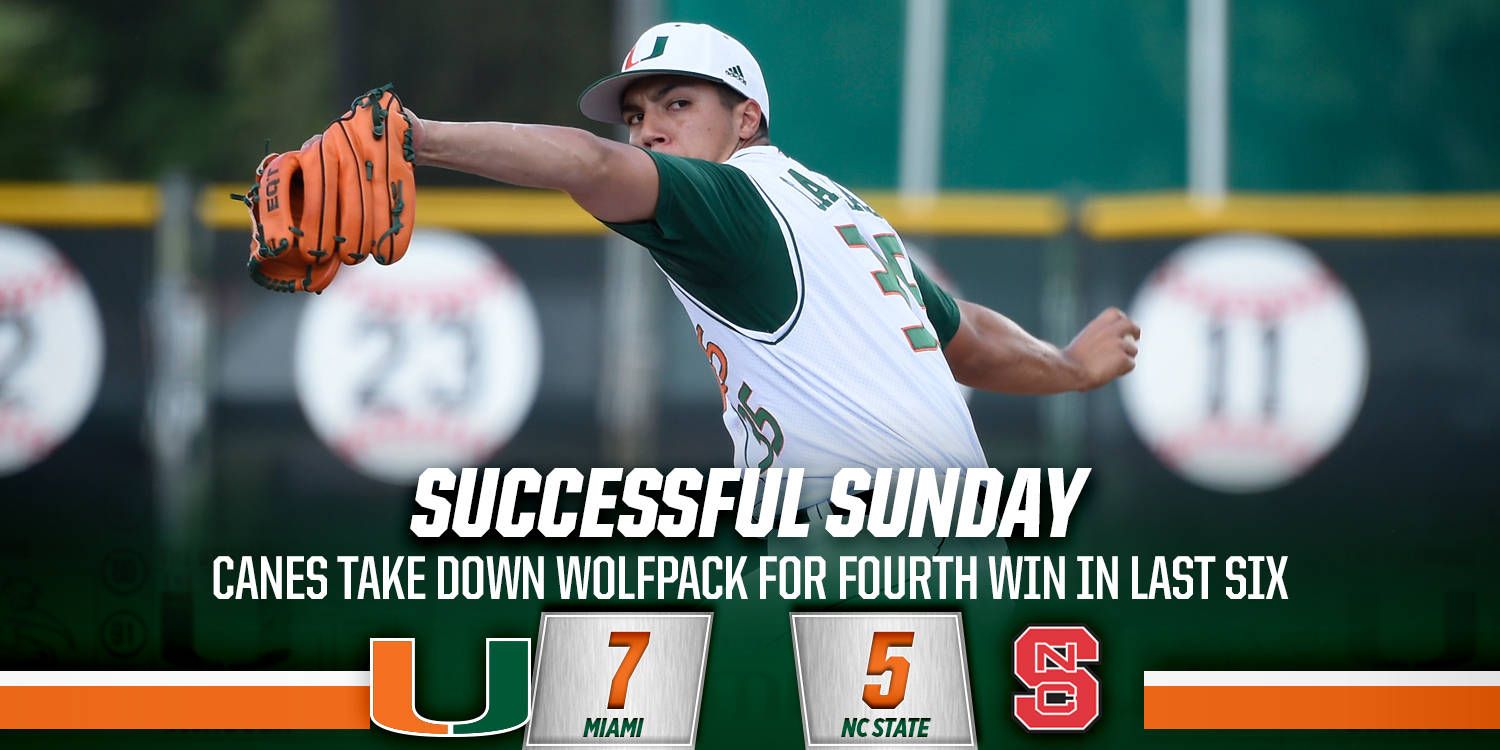 Canes Take Down Wolfpack, 7-5, in Finale