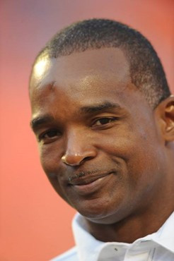 University of Miami Hurricanes head coach Randy Shannon on the sidelines in a game against the Georgia Tech Yellow Jackets at Land Shark Stadium on...