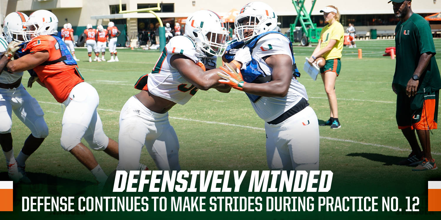 'Coach Kool' Leading Defensive Line at #CanesCamp