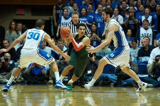 05 February 2012   Miami vs. Duke, from Cameron Indoor Stadium in Durham, NC.
