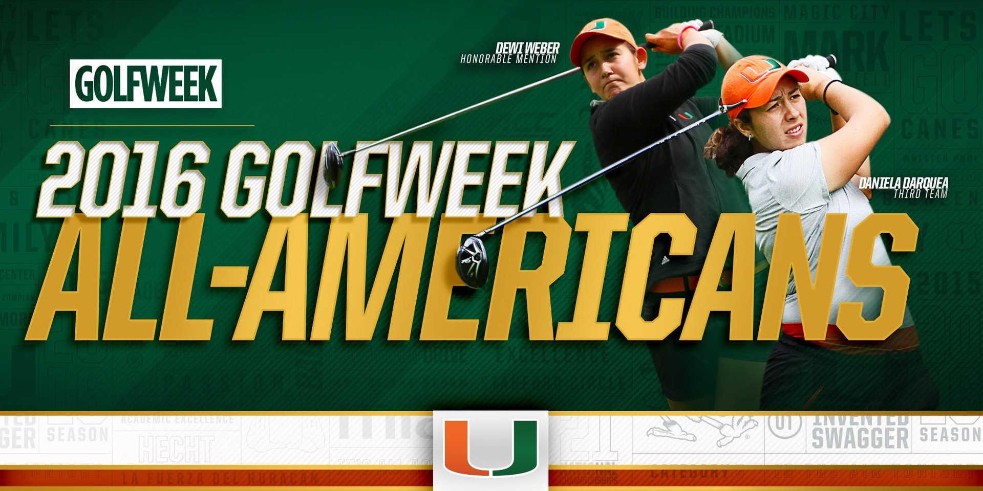 Darquea and Weber Earn Golfweek All-America Honors