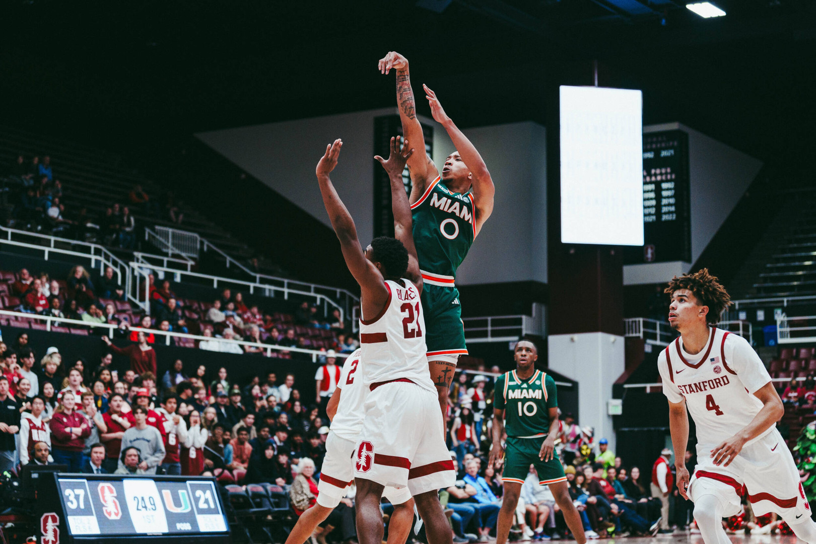 Miami Drops Road Contest at Stanford