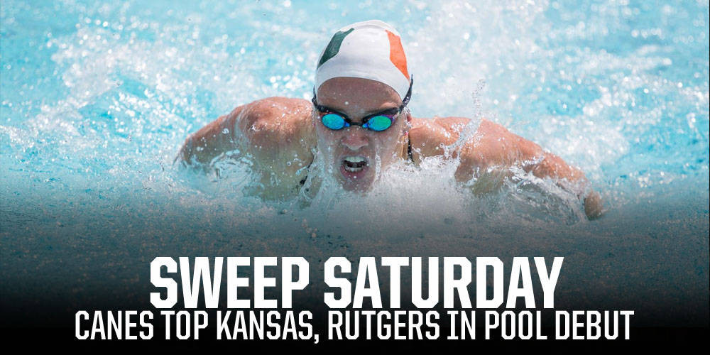 Miami Tops Kansas, Rutgers in Pool Debut