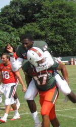 Canes Battle Heat in Final Practice of Fall Camp